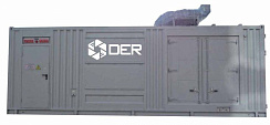 Дизельный генератор MGE P1000MH 6300 В в контейнере ДЭР